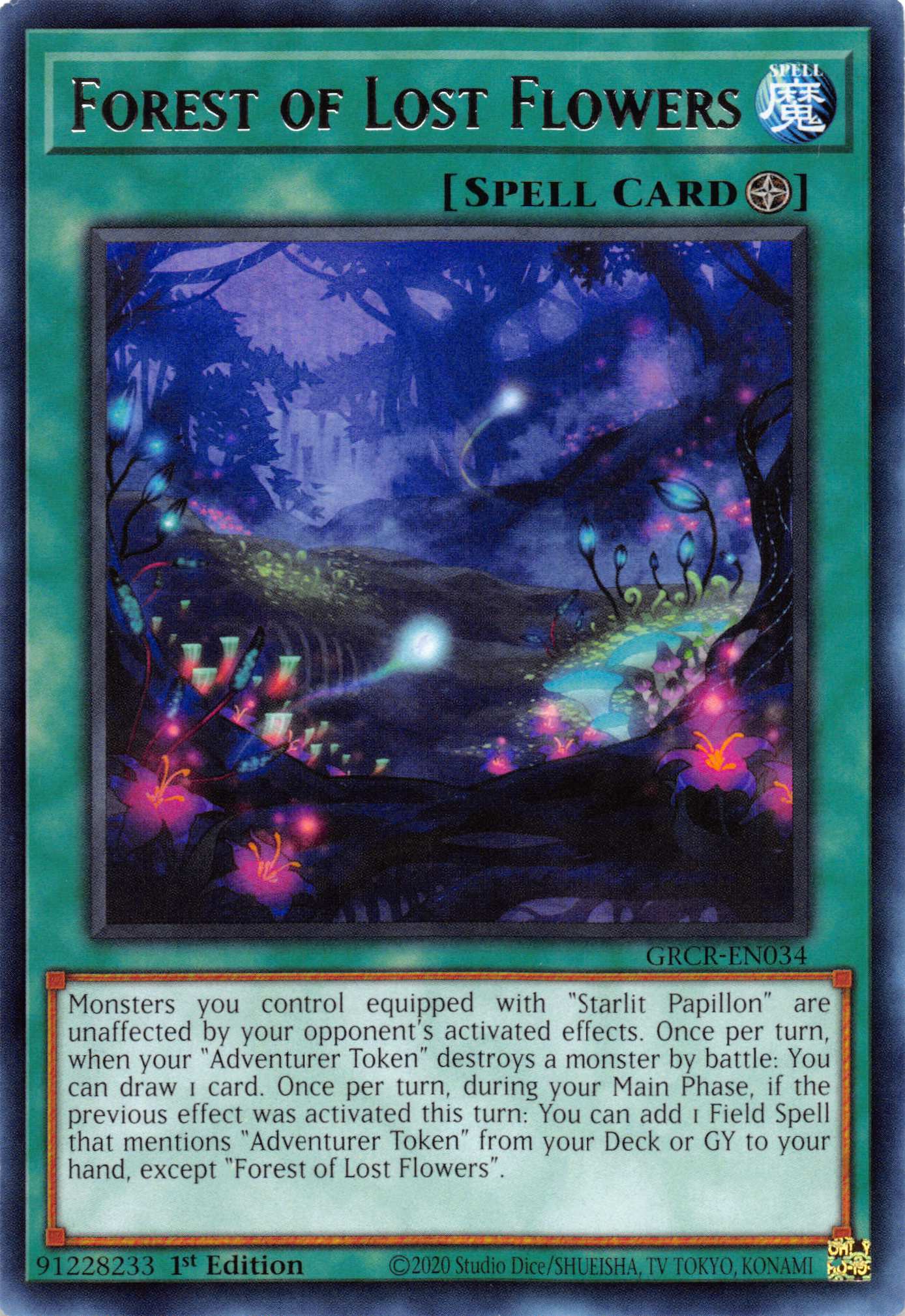 Forest of Lost Flowers [GRCR-EN034] Rare | Odin's Place