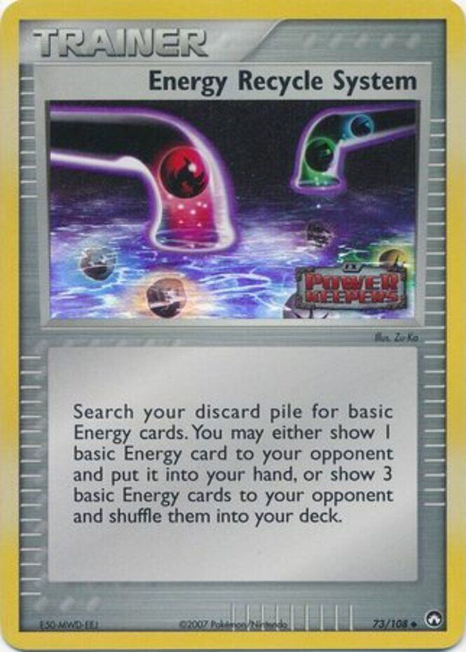 Energy Recycle System (73/108) (Stamped) [EX: Power Keepers] | Odin's Place