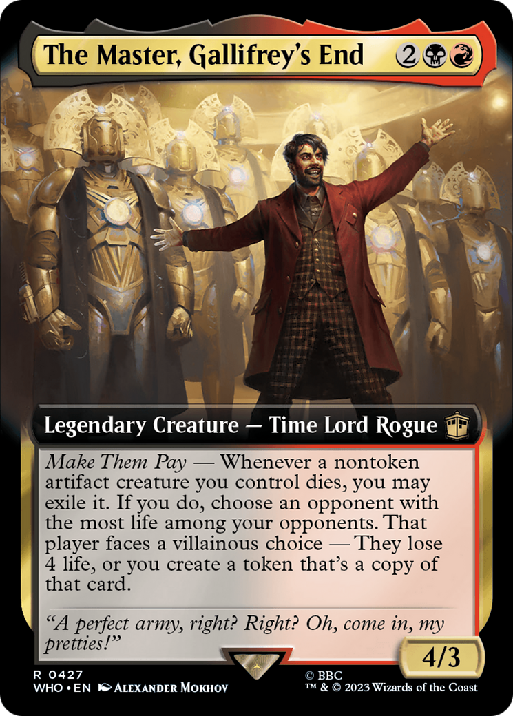 The Master, Gallifrey's End (Extended Art) [Doctor Who] | Odin's Place