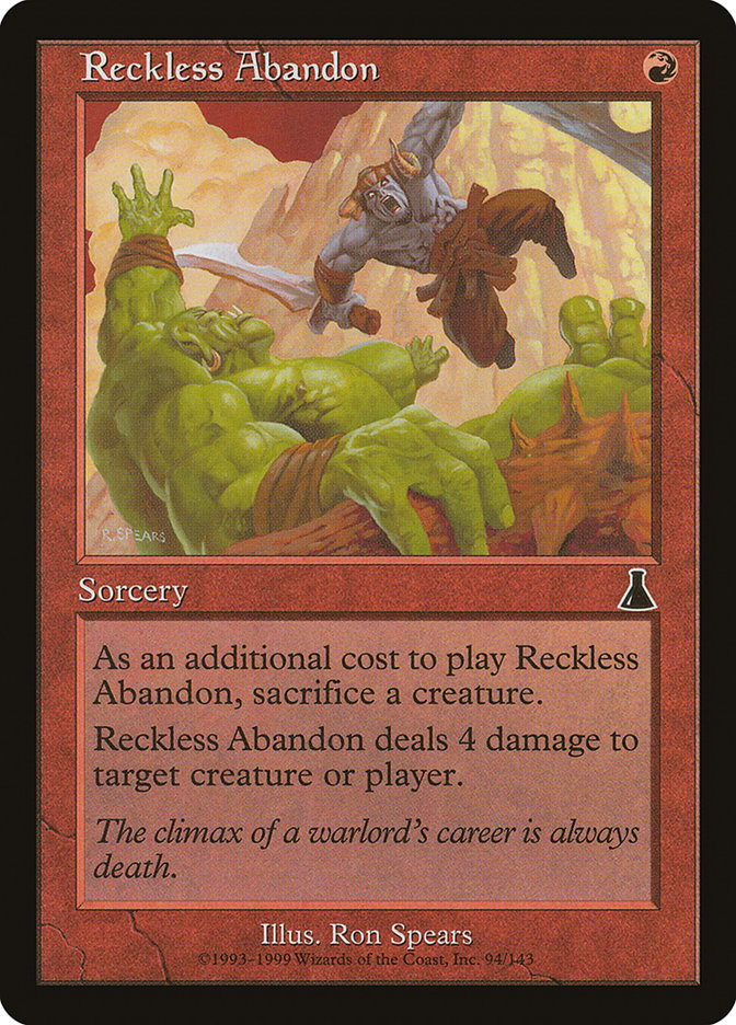 Reckless Abandon (94) [Urza's Destiny] | Odin's Place