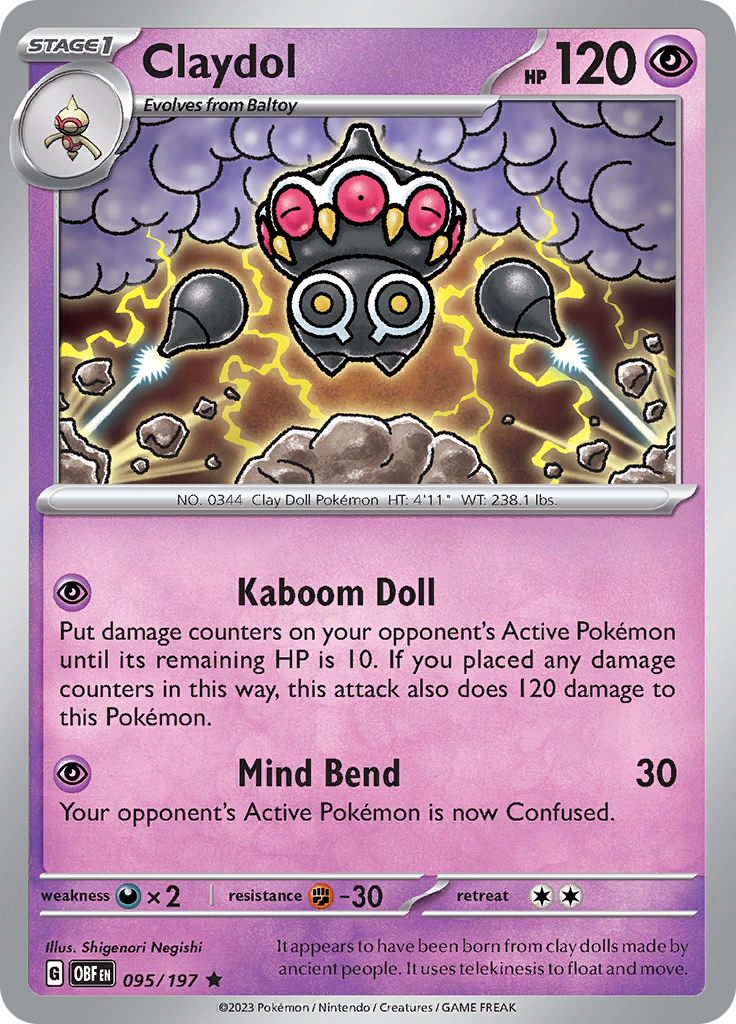 Claydol (095/197) [Scarlet & Violet: Obsidian Flames] | Odin's Place