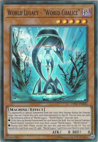 World Legacy - "World Chalice" [OP07-EN006] Super Rare | Odin's Place