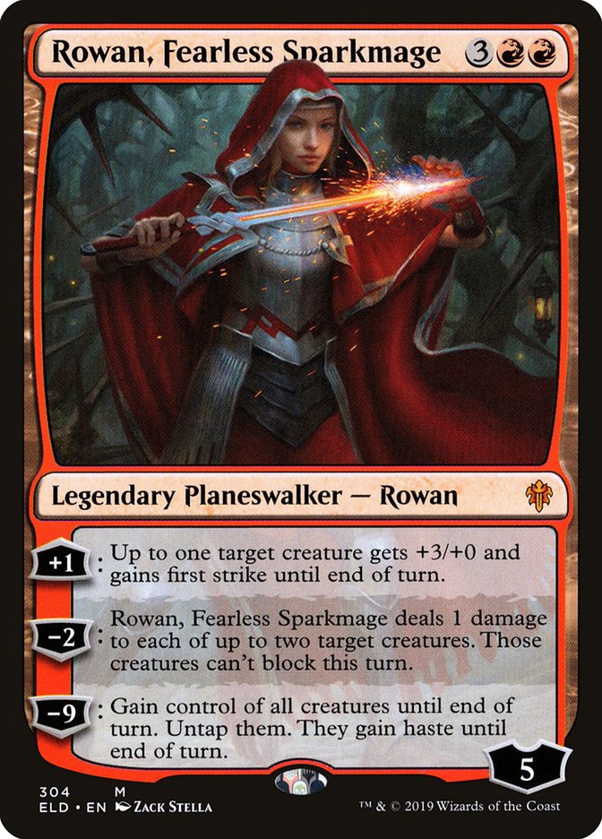 Rowan, Fearless Sparkmage [Throne of Eldraine] | Odin's Place