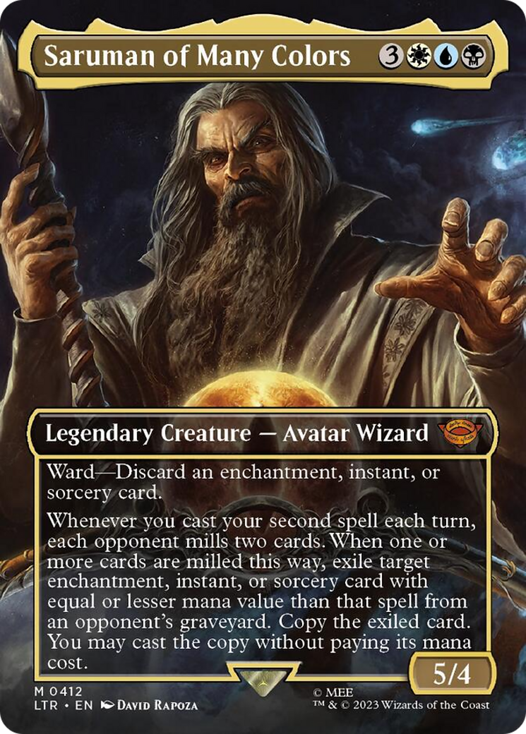 Saruman of Many Colors (Borderless Alternate Art) [The Lord of the Rings: Tales of Middle-Earth] | Odin's Place