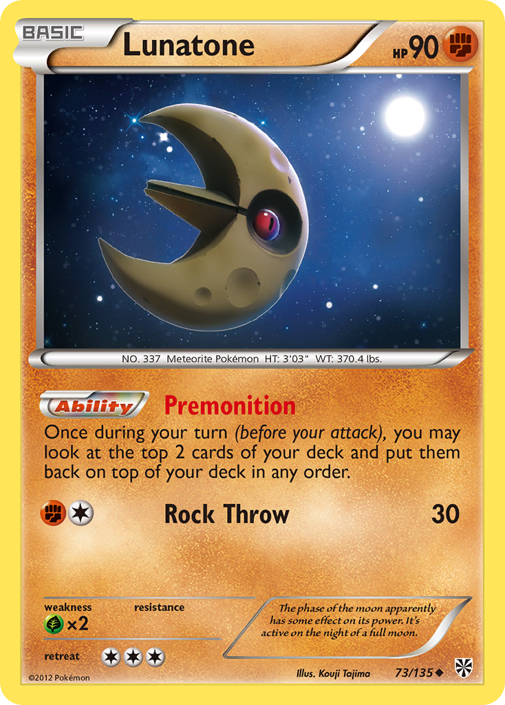 Lunatone (73/135) [Black & White: Plasma Storm] | Odin's Place