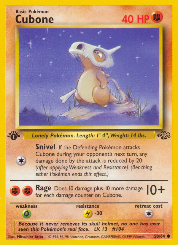 Cubone (50/64) [Jungle 1st Edition] | Odin's Place