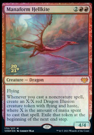Manaform Hellkite [Innistrad: Crimson Vow Prerelease Promos] | Odin's Place