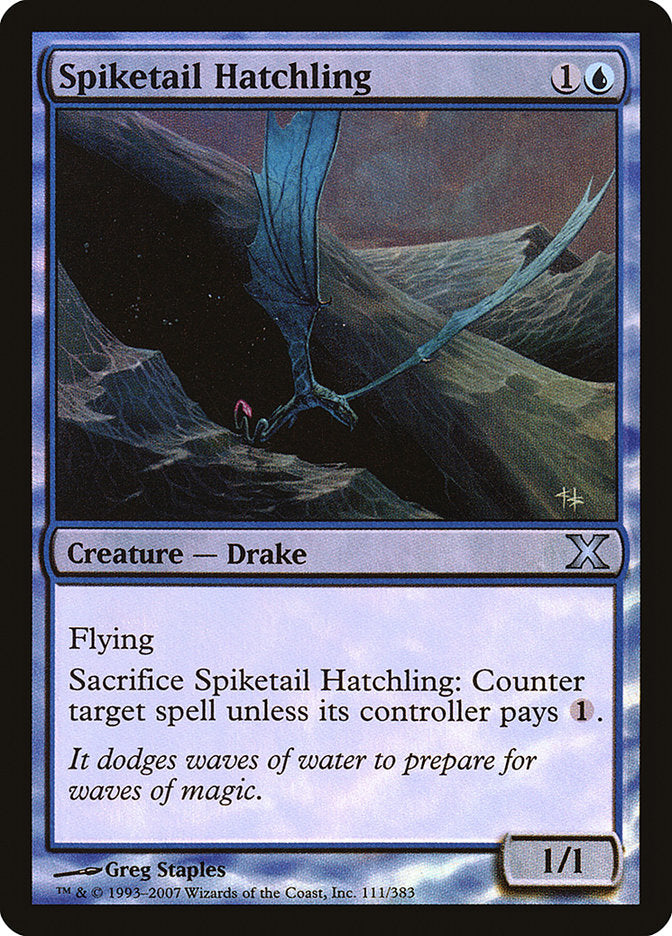Spiketail Hatchling (Premium Foil) [Tenth Edition] | Odin's Place