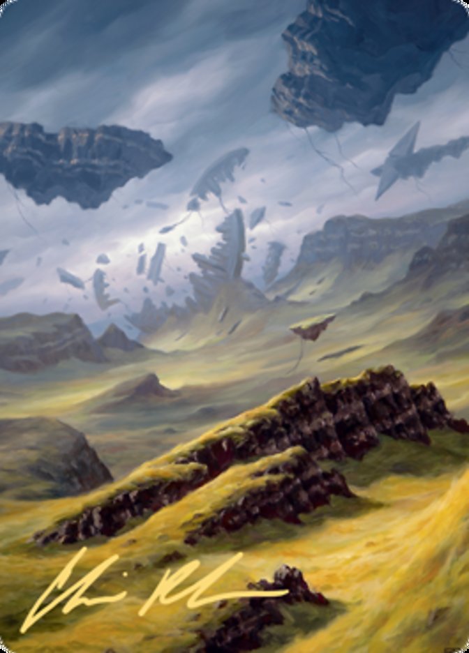 Plains 3 Art Card (Gold-Stamped Signature) [Zendikar Rising Art Series] | Odin's Place
