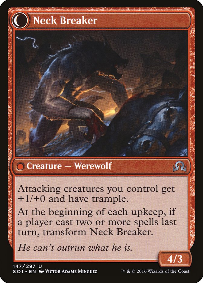 Breakneck Rider // Neck Breaker [Shadows over Innistrad] | Odin's Place