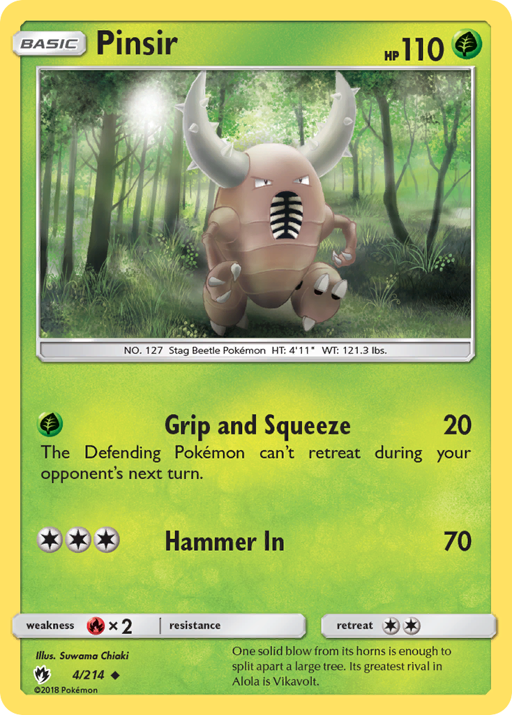 Pinsir (4/214) [Sun & Moon: Lost Thunder] | Odin's Place