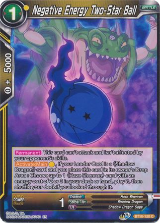 Negative Energy Two-Star Ball (BT10-120) [Rise of the Unison Warrior 2nd Edition] | Odin's Place