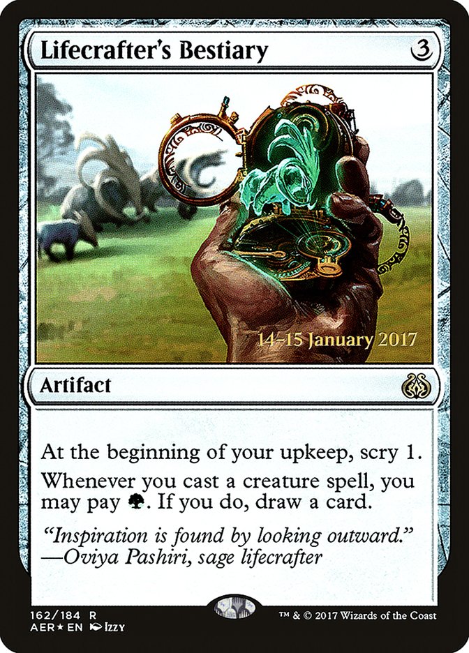 Lifecrafter's Bestiary (162) [Aether Revolt Prerelease Promos] | Odin's Place