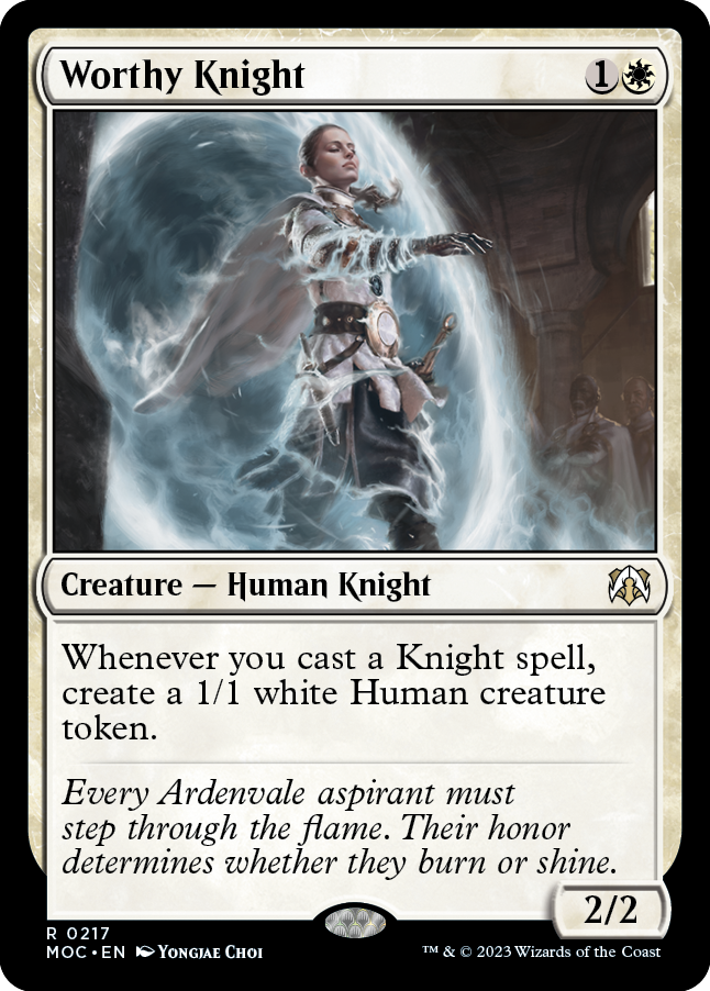 Worthy Knight [March of the Machine Commander] | Odin's Place