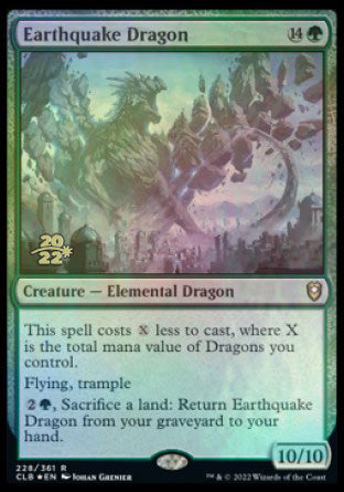 Earthquake Dragon [Commander Legends: Battle for Baldur's Gate Prerelease Promos] | Odin's Place
