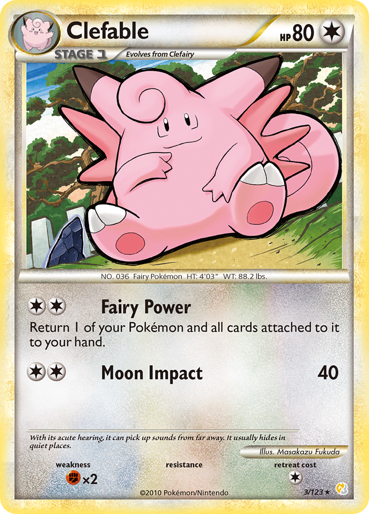 Clefable (3/123) [HeartGold & SoulSilver: Base Set] | Odin's Place