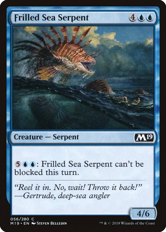 Frilled Sea Serpent (56) [Core Set 2019] | Odin's Place