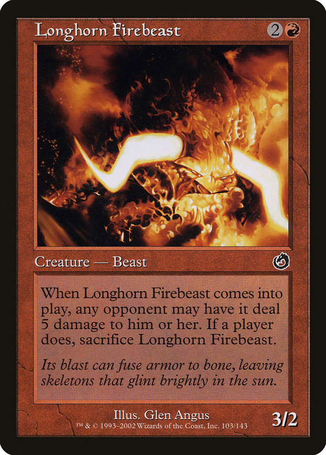 Longhorn Firebeast (103) [Torment] | Odin's Place