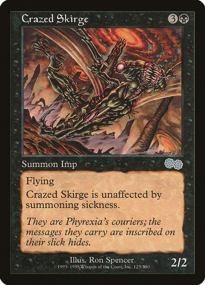 Crazed Skirge (125) [Urza's Saga] | Odin's Place