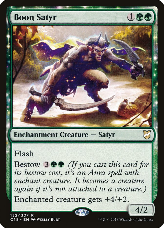 Boon Satyr (132) [Commander 2018] | Odin's Place