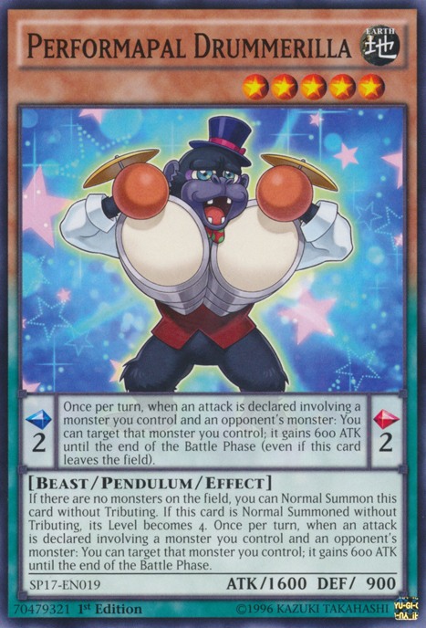 Performapal Drummerilla [SP17-EN019] Common | Odin's Place