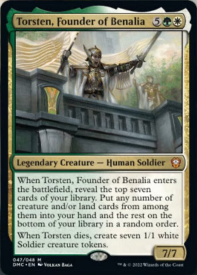 Torsten, Founder of Benalia [Dominaria United Commander] | Odin's Place