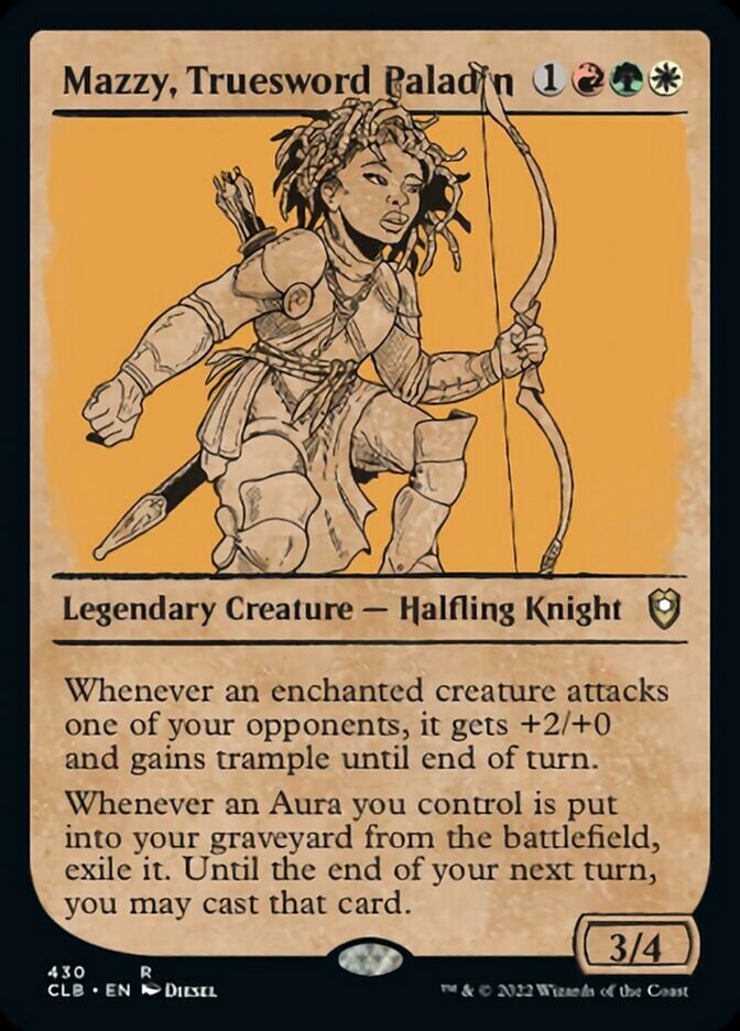 Mazzy, Truesword Paladin (Showcase) [Commander Legends: Battle for Baldur's Gate] | Odin's Place