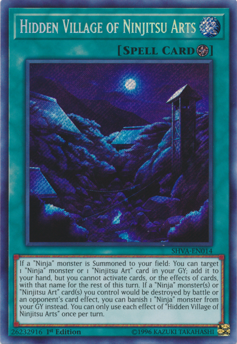 Hidden Village of Ninjitsu Arts [SHVA-EN014] Secret Rare | Odin's Place