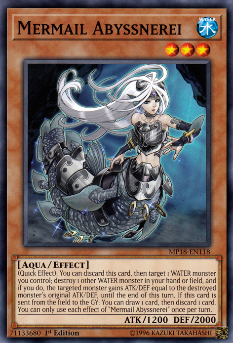 Mermail Abyssnerei [MP18-EN118] Common | Odin's Place