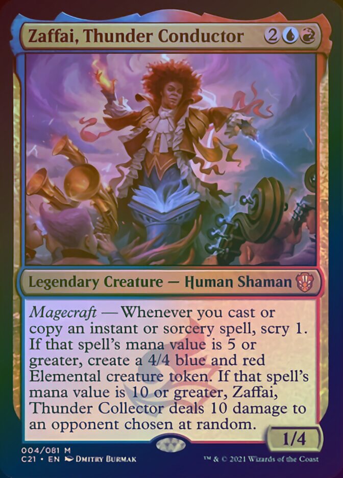 Zaffai, Thunder Conductor (Display Commander) [Commander 2021] | Odin's Place