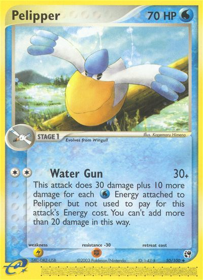 Pelipper (50/100) [EX: Sandstorm] | Odin's Place