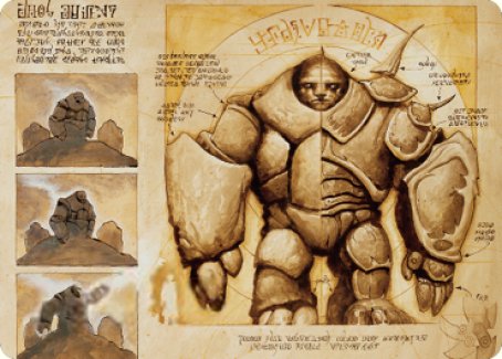 Precursor Golem Art Card [The Brothers' War Art Series] | Odin's Place