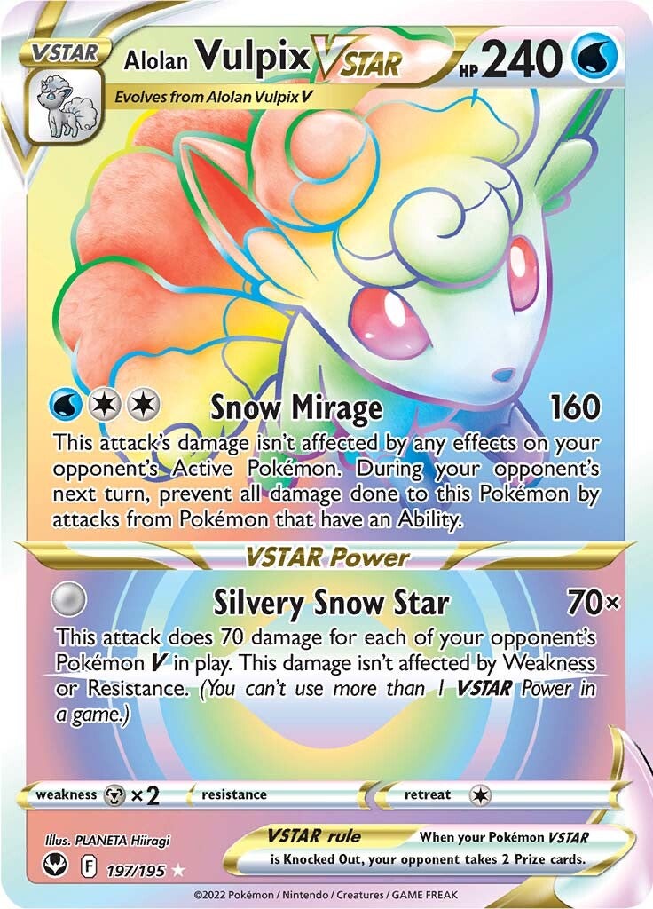 Alolan Vulpix VSTAR (197/195) [Sword & Shield: Silver Tempest] | Odin's Place