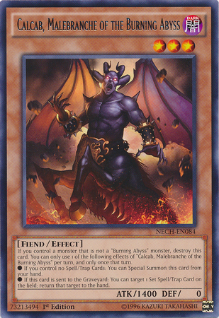 Calcab, Malebranche of the Burning Abyss [NECH-EN084] Rare | Odin's Place