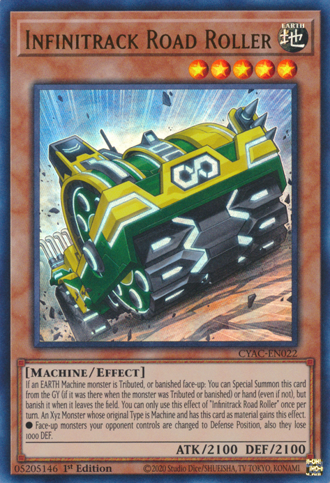 Infinitrack Road Roller [CYAC-EN022] Ultra Rare | Odin's Place