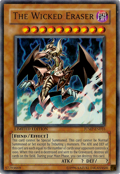 The Wicked Eraser [JUMP-EN016] Ultra Rare | Odin's Place
