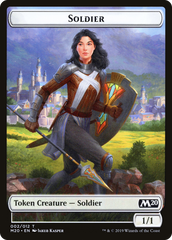 Soldier // Dinosaur Double-Sided Token [Game Night 2019 Tokens] | Odin's Place