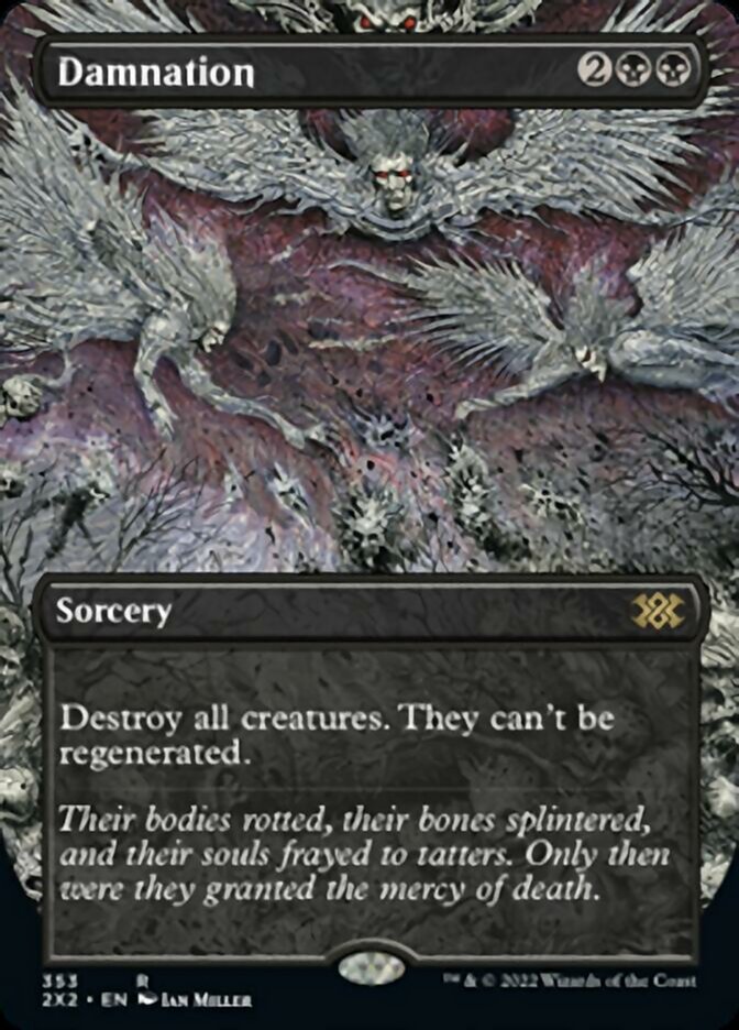 Damnation (Borderless Alternate Art) [Double Masters 2022] | Odin's Place