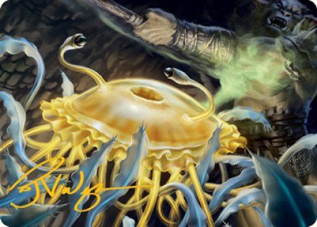 Flumph Art Card (Gold-Stamped Signature) [Dungeons & Dragons: Adventures in the Forgotten Realms Art Series] | Odin's Place