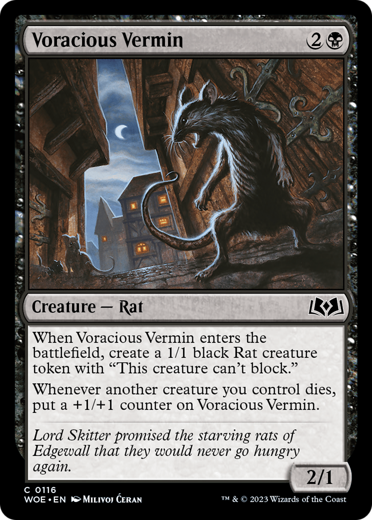 Voracious Vermin [Wilds of Eldraine] | Odin's Place