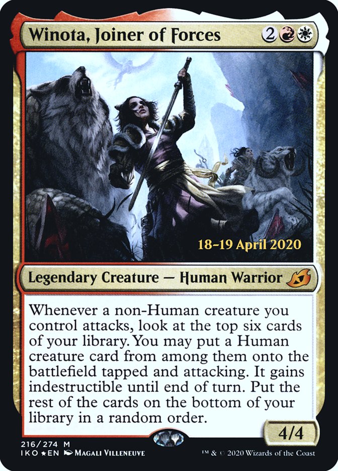 Winota, Joiner of Forces [Ikoria: Lair of Behemoths Prerelease Promos] | Odin's Place