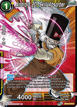 Android 20, Skill Absorber (Common) (BT13-116) [Supreme Rivalry] | Odin's Place
