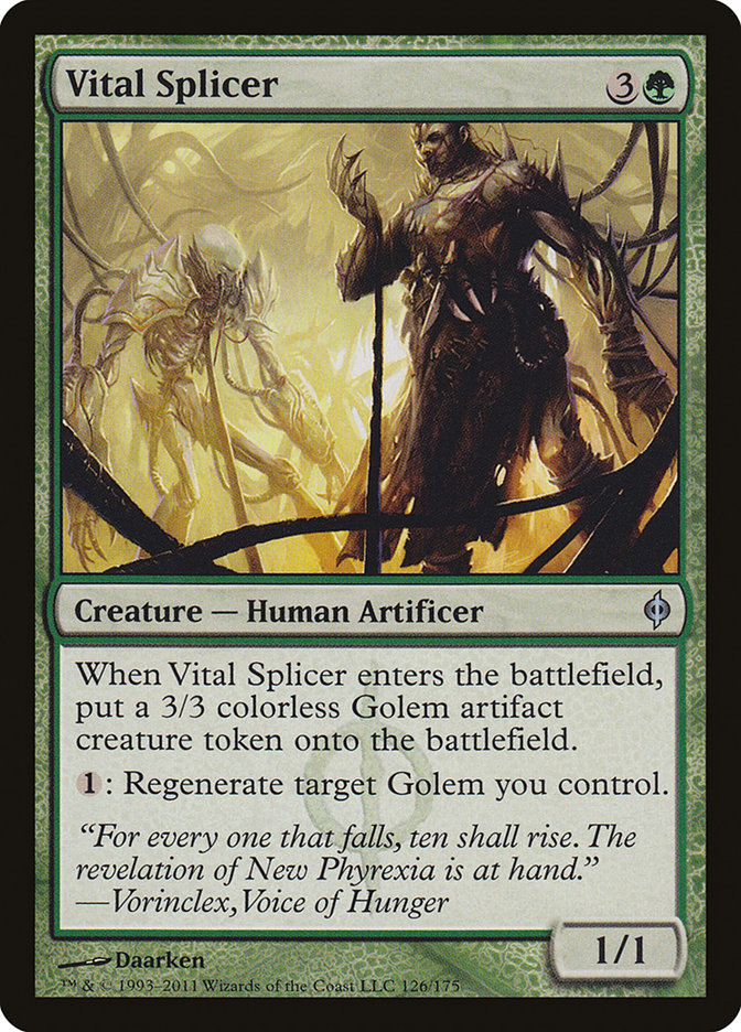 Vital Splicer (126) [New Phyrexia] | Odin's Place