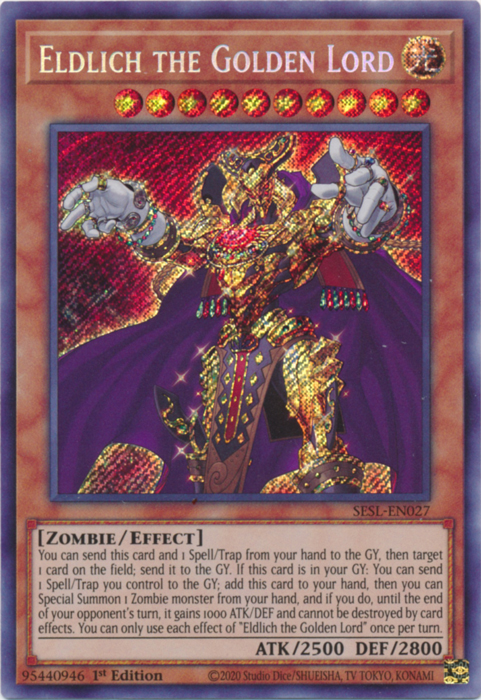 Eldlich the Golden Lord [SESL-EN027] Secret Rare | Odin's Place