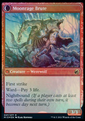 Brutal Cathar // Moonrage Brute [Innistrad: Midnight Hunt Prerelease Promos] | Odin's Place