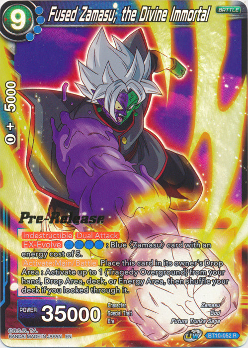 Fused Zamasu, the Divine Immortal (BT10-052) [Rise of the Unison Warrior Prerelease Promos] | Odin's Place