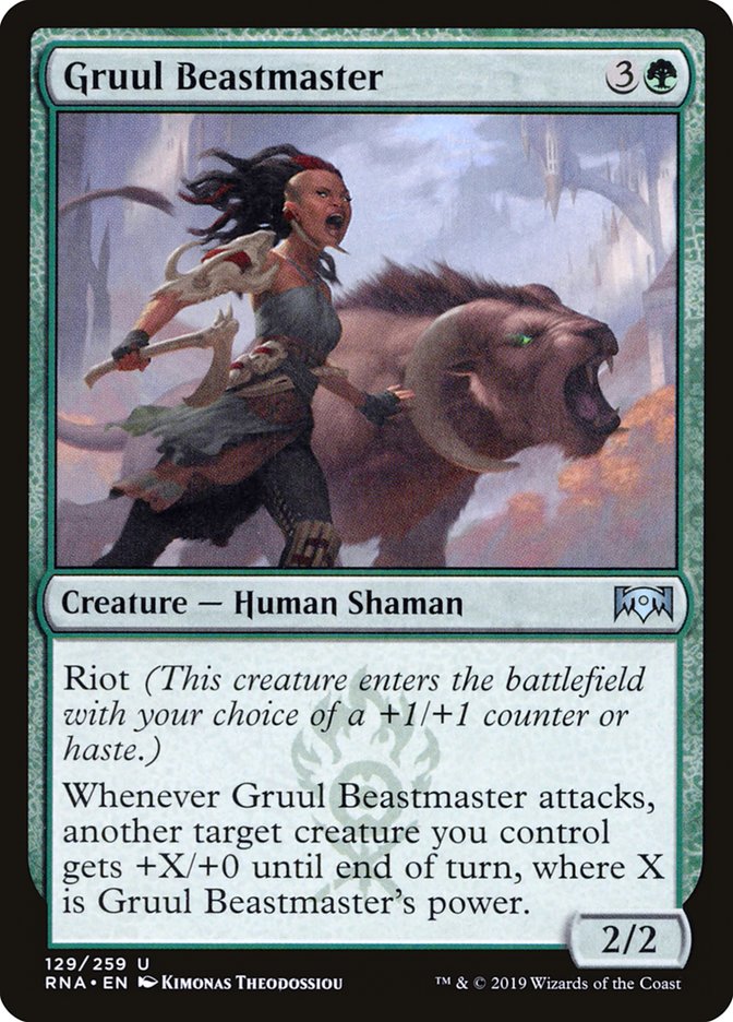 Gruul Beastmaster (129) [Ravnica Allegiance] | Odin's Place