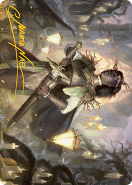 Sungold Sentinel Art Card (Gold-Stamped Signature) [Innistrad: Midnight Hunt Art Series] | Odin's Place