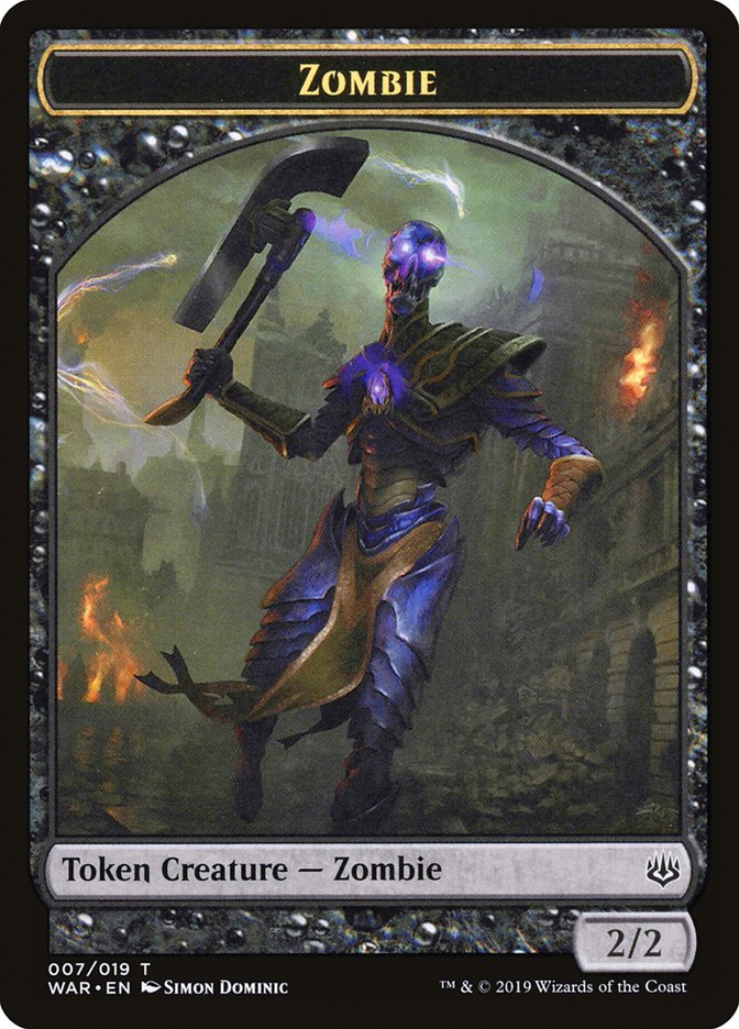 Zombie Token (7) [War of the Spark Tokens] | Odin's Place