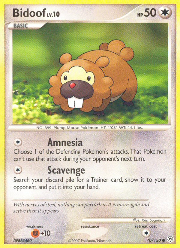 Bidoof (70/130) [Diamond & Pearl: Base Set] | Odin's Place
